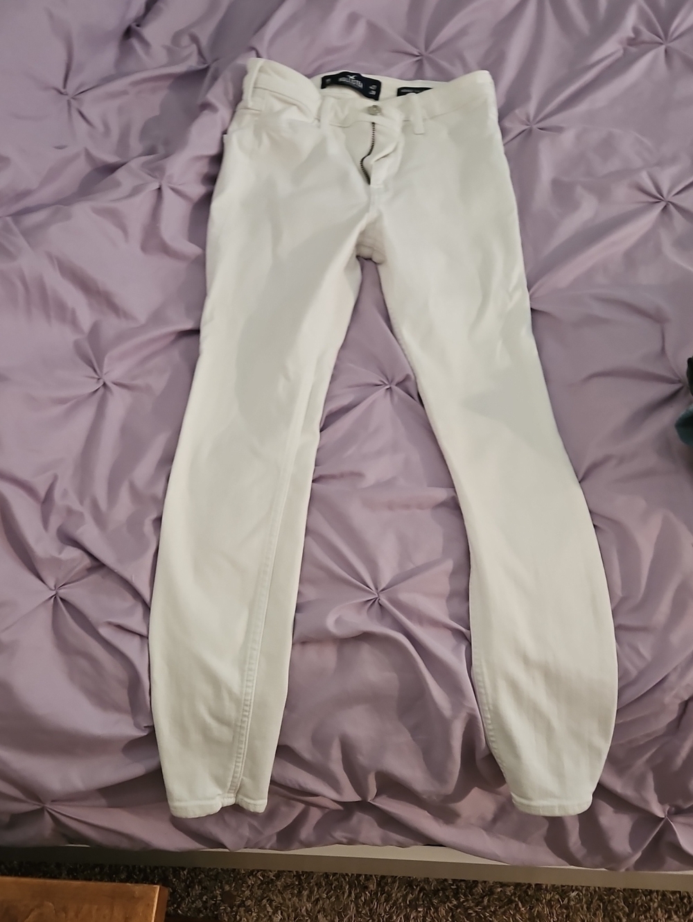 Hollister White Women's Skinny Jeans